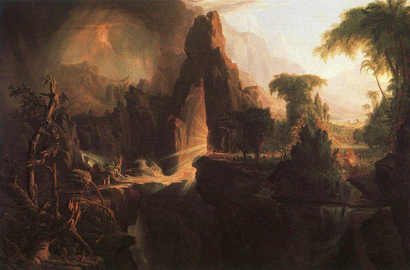 Thomas Cole Expulsion From the Garden of Eden China oil painting art